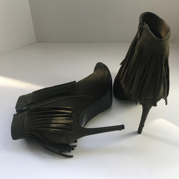 Cirede Aldo Olive green ankle bootie - Picture 2 of 6